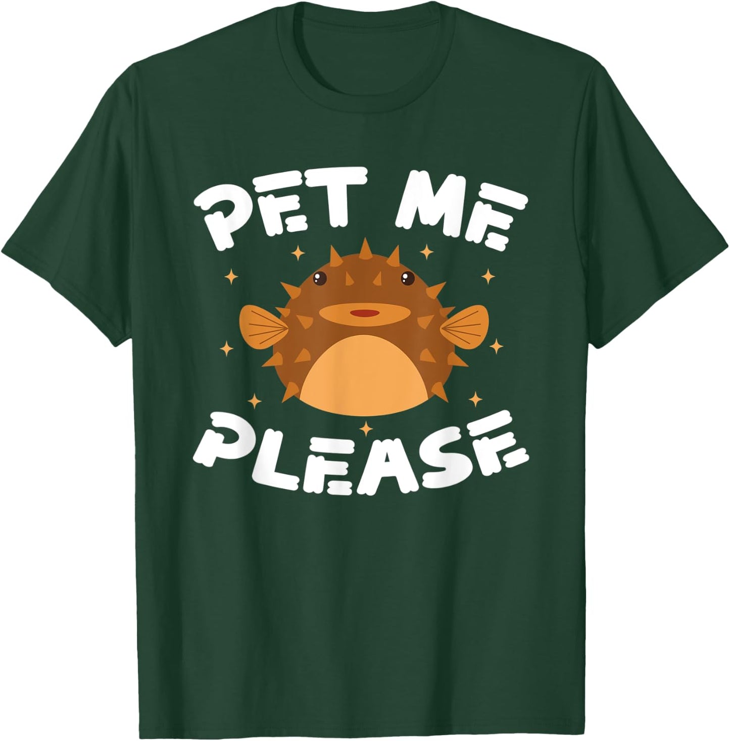 Funny Puffer Fish Design T-Shirt - T-Shirt | Forest