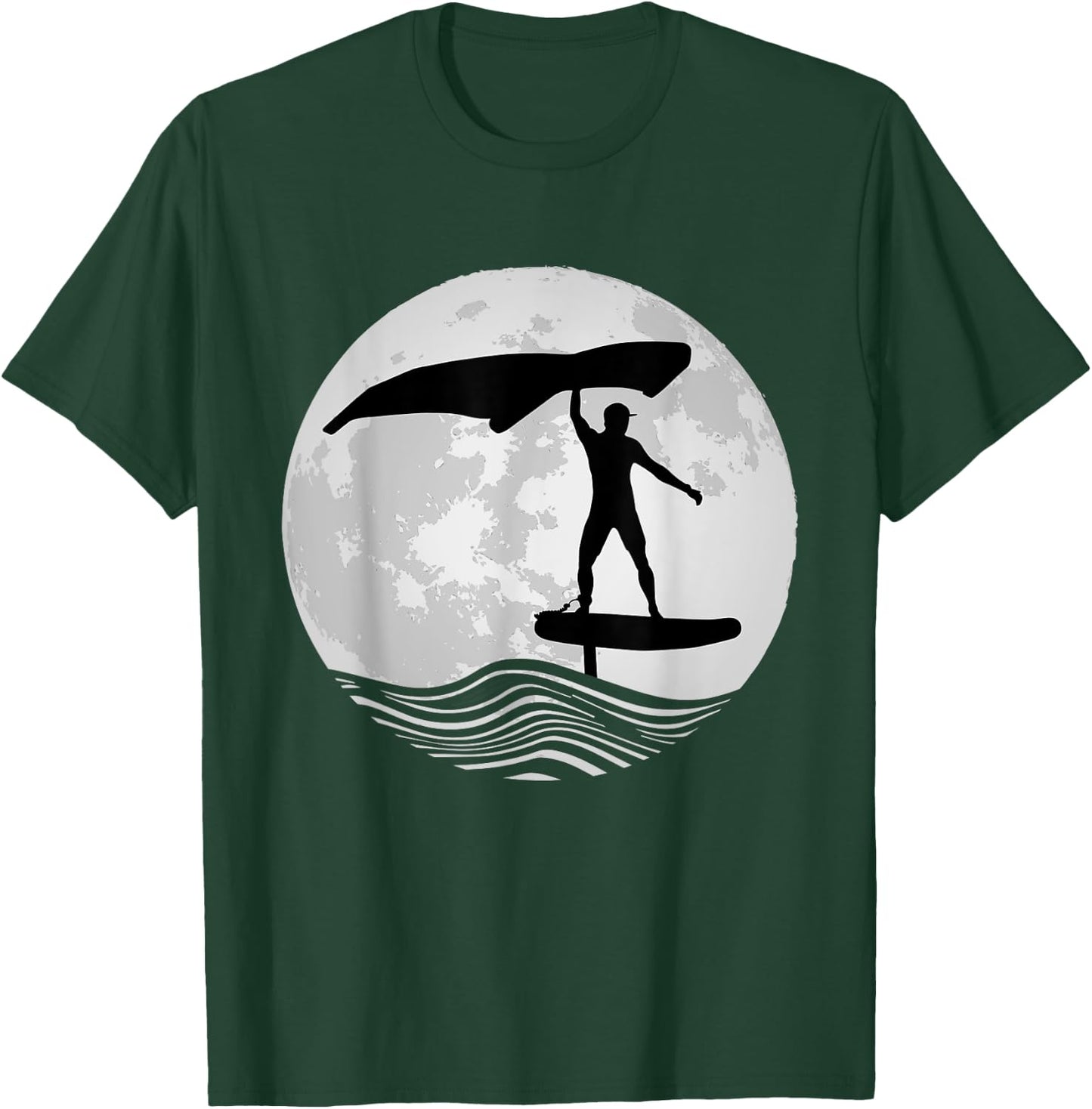 Wing Surf Wing Foil Wingsurfer Foiler T-Shirt - T-Shirt | Forest