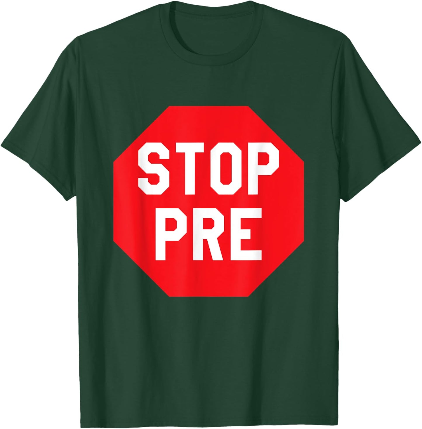 Vintage Stop Pre - Marathon Running Legend Runner T-Shirt - T-Shirt | Forest