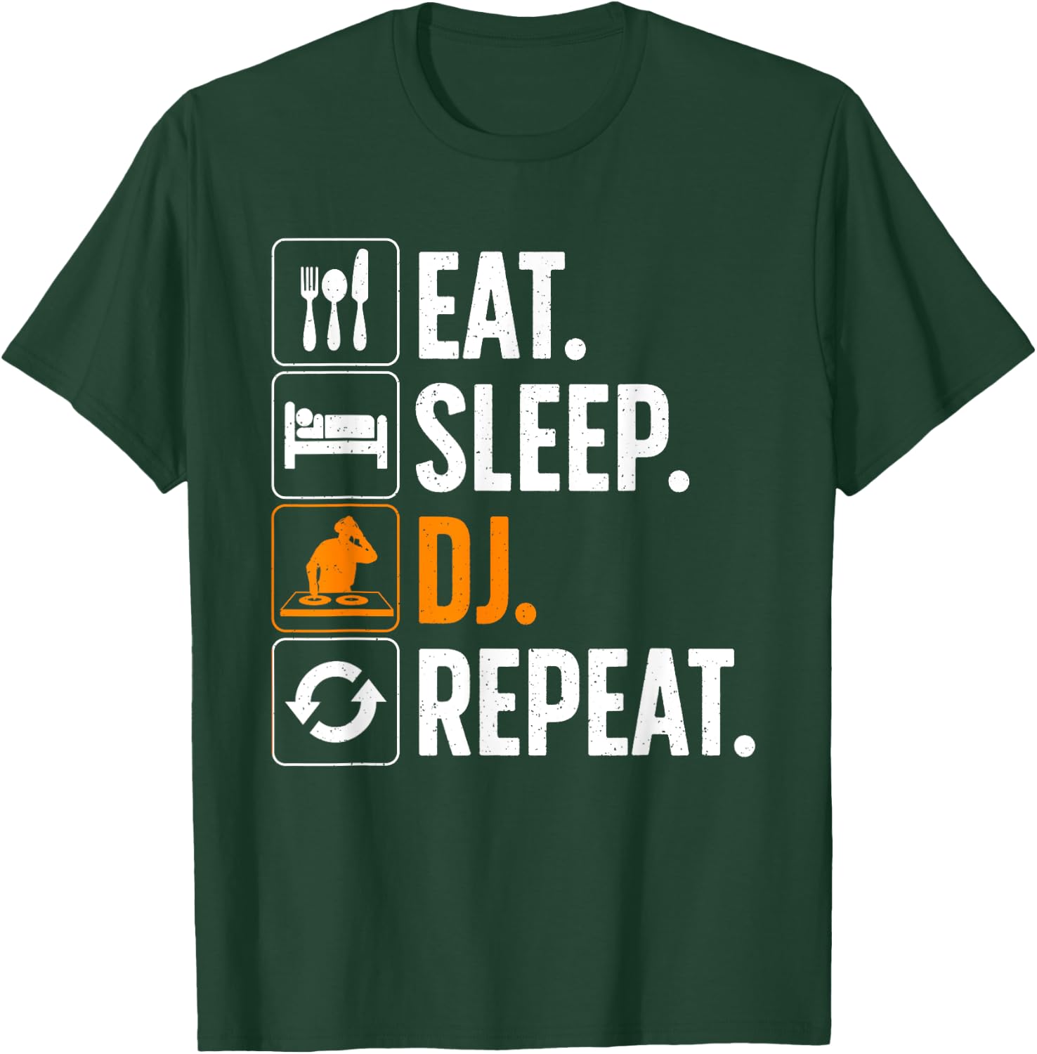 Cool DJ Women Disc Jockey Radio DJs Jazz Music Lover T-Shirt - T-Shirt | Forest