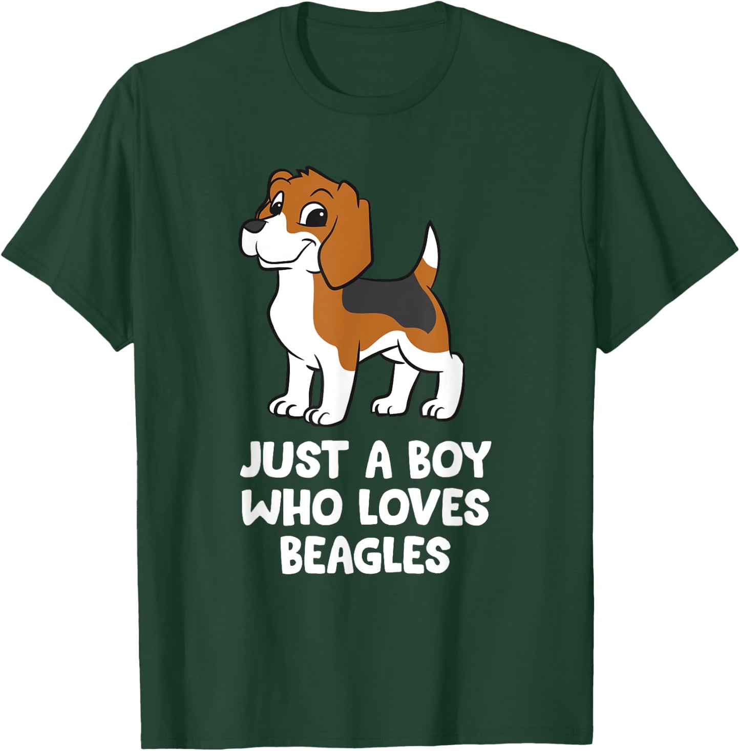 Beagle Dog Boy Just a Boy Who Loves Beagles T-Shirt - T-Shirt | Forest