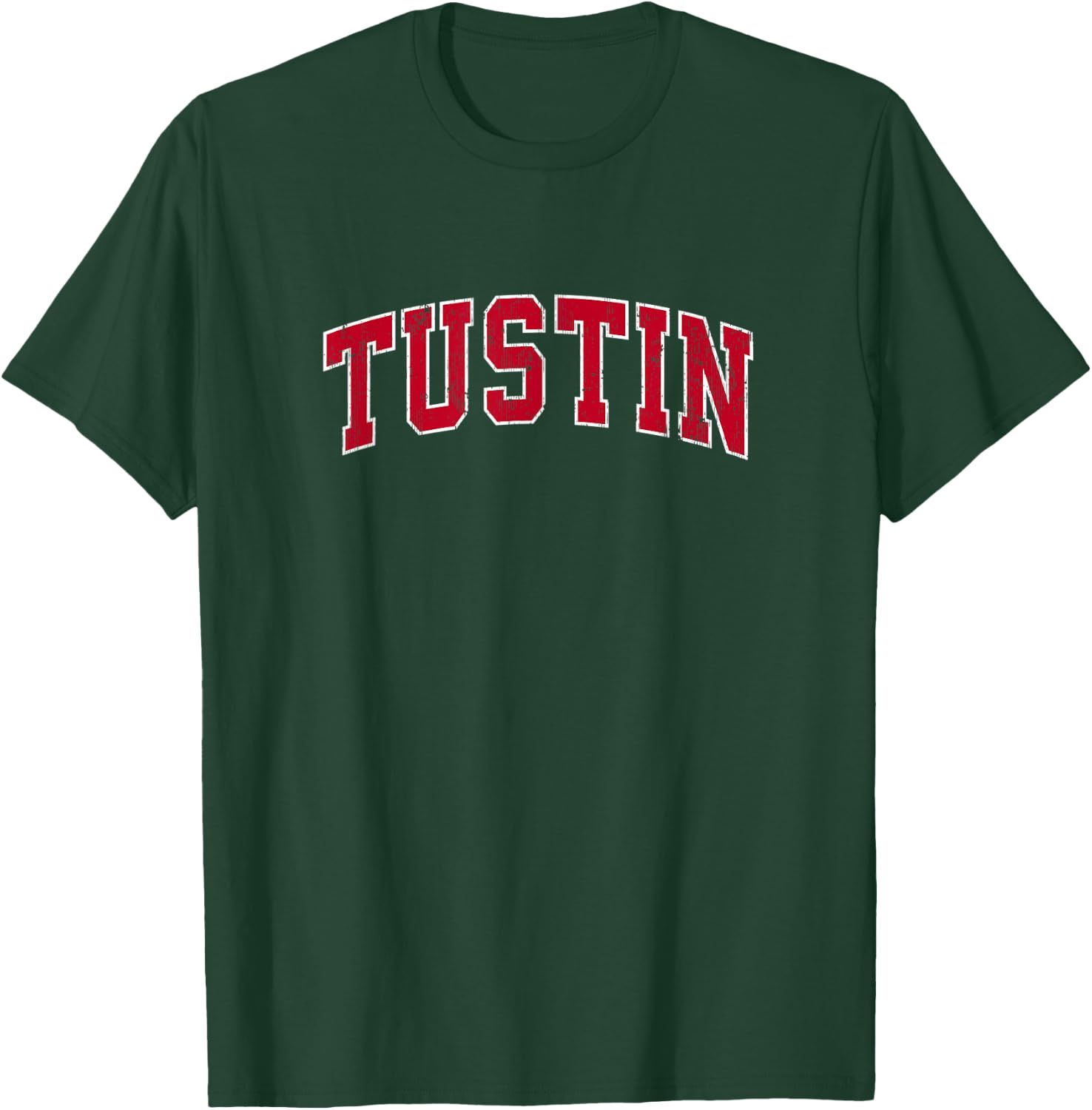Tustin California CA Vintage Sports Design Red Design T-Shirt - T-Shirt | Forest
