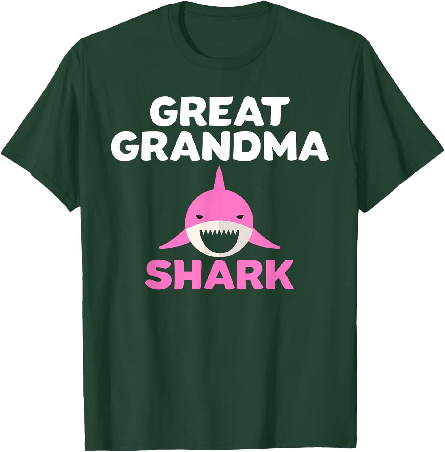 Great Grandma Shark Cute Grandmother Grandparent Gift T-Shirt - T-Shirt | Forest