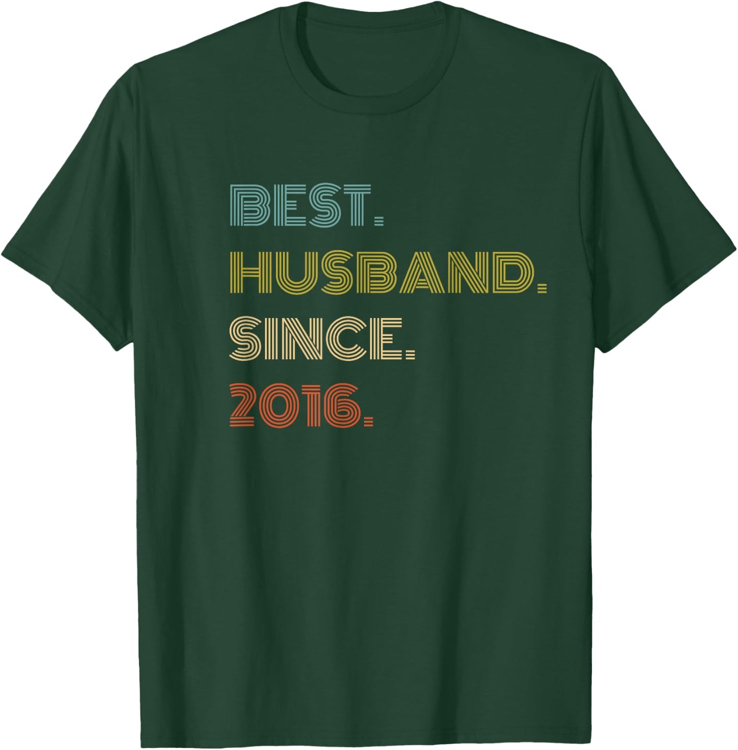 Best Husband Since 2016 T-Shirt - T-Shirt | Forest