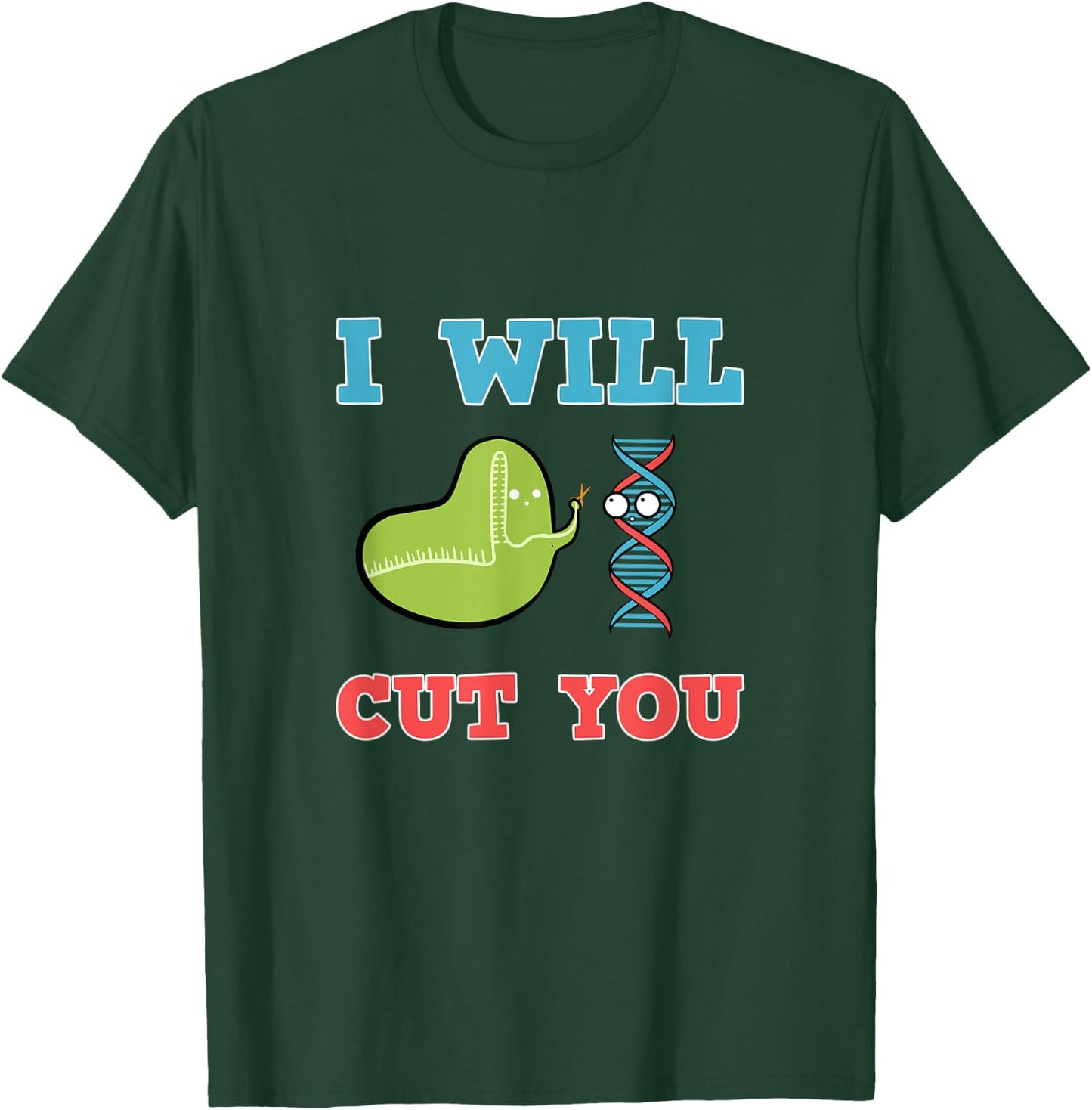 Cool Crispr Gene Editing Cas 9 Bacterium DNA Biotechnology T-Shirt - T-Shirt | Forest