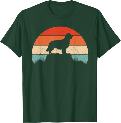 Golden Retriever Dog Retro Vintage Sunset Gift Men