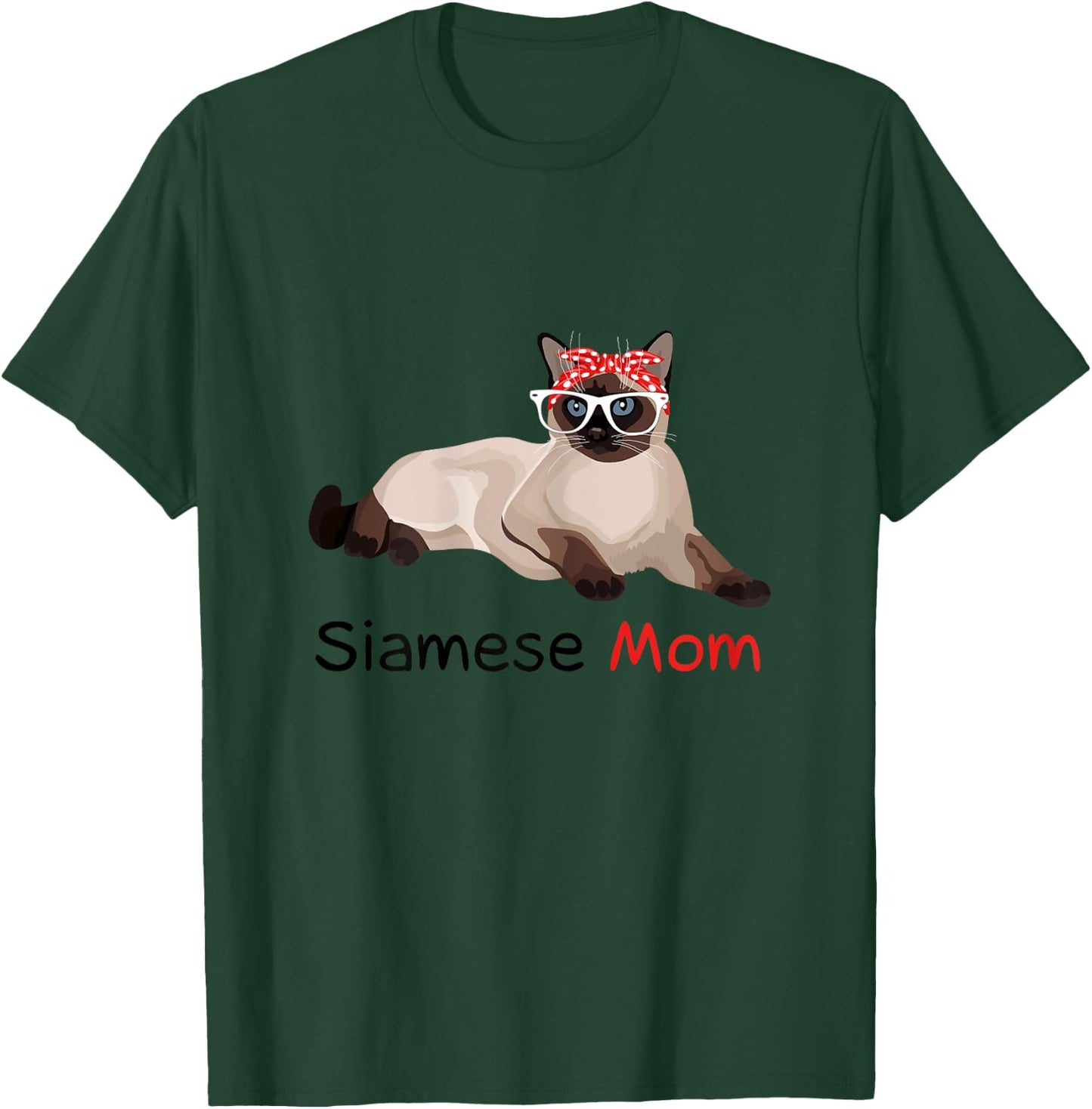 Siamese Cat Mom Kitten Siamese Cat T-Shirt - T-Shirt | Forest