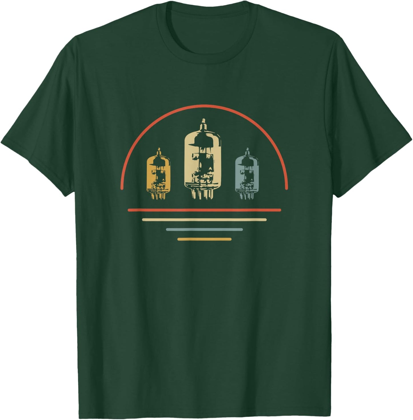 Vintage retro vacuum tube amplifier T-Shirt - T-Shirt | Forest