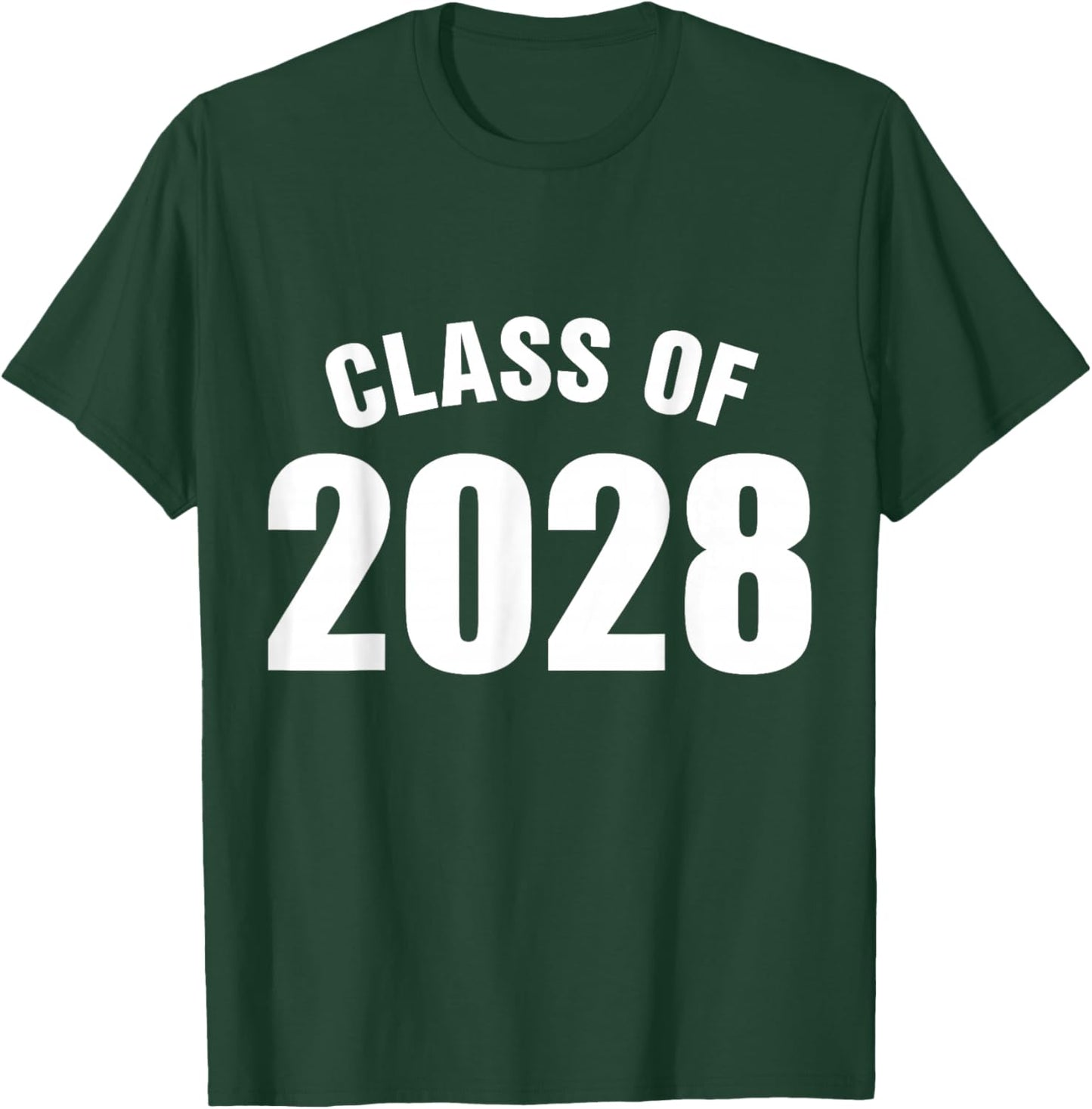 Class Of 2028 Senior Graduation School T-Shirt - T-Shirt | Forest