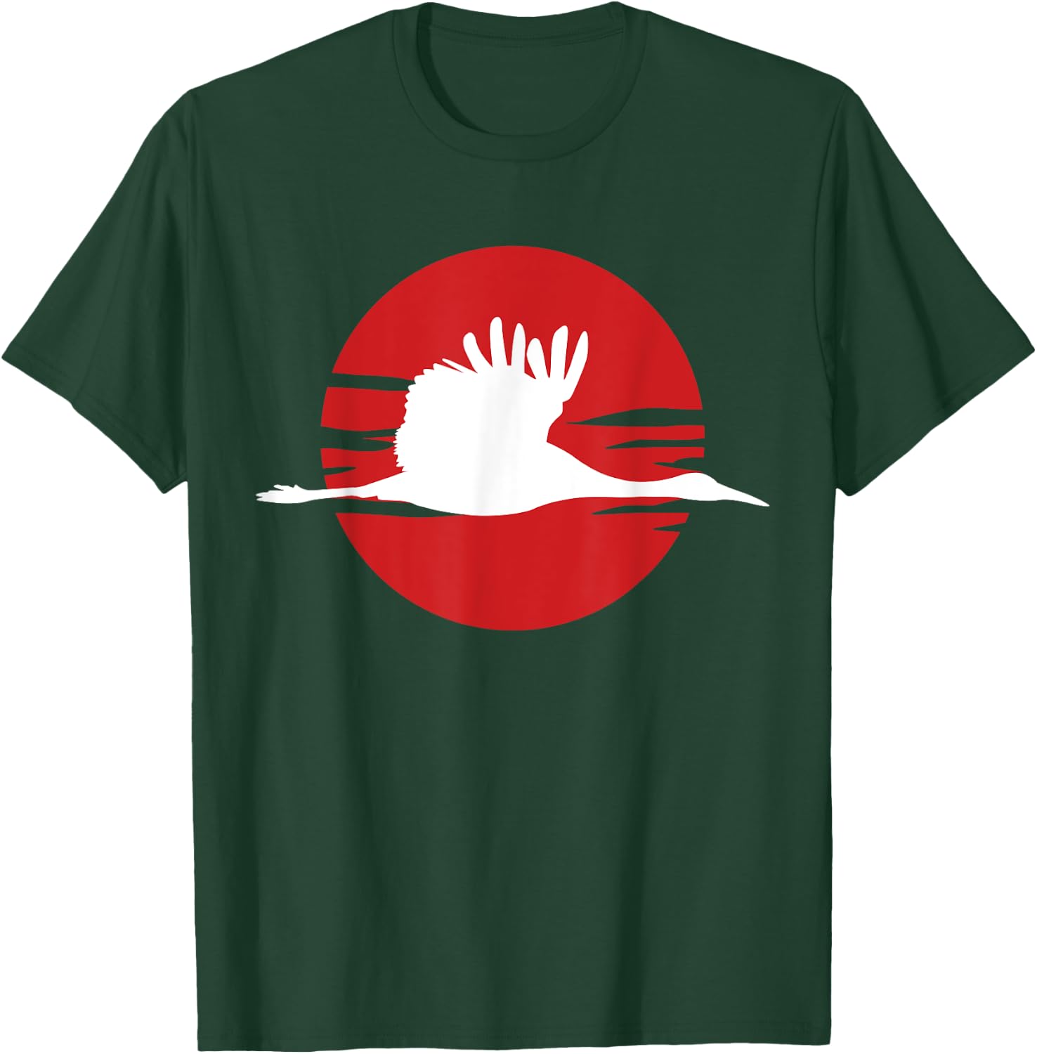 Crane Bird Sandhill Crane T-Shirt - T-Shirt | Forest
