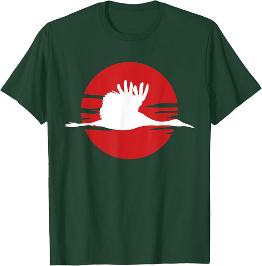 Crane Bird Sandhill Crane T-Shirt - T-Shirt | Forest