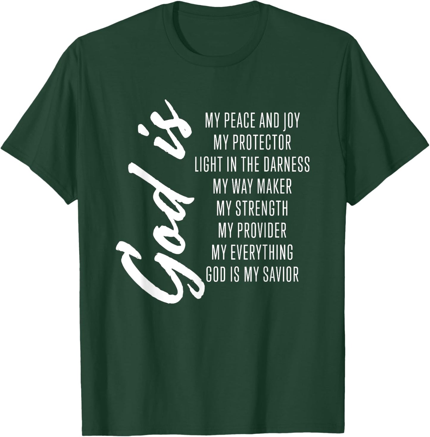 Cute Women's Christian Bible Verse Shirts Women Girls Gifts T-Shirt - T-Shirt | Forest