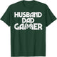 Husband Dad Gamer Cool Gaming Video Game Lover Men Father T-Shirt - T-Shirt | Forest