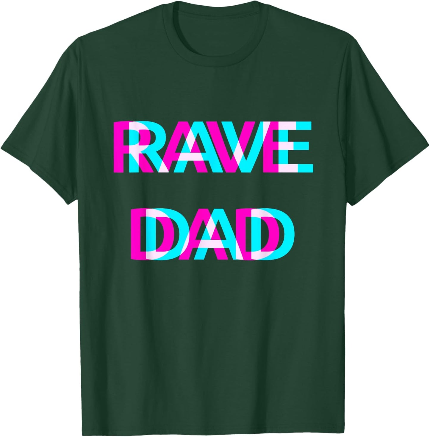 Rave Dad Techno EDM Music Festival Father Daddy Raver T-Shirt - T-Shirt | Forest