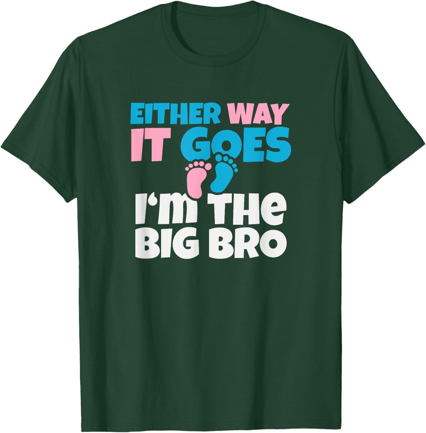 Baby Announcement to Big Brother , Gender Reveal Shirt Gift T-Shirt - T-Shirt | Forest