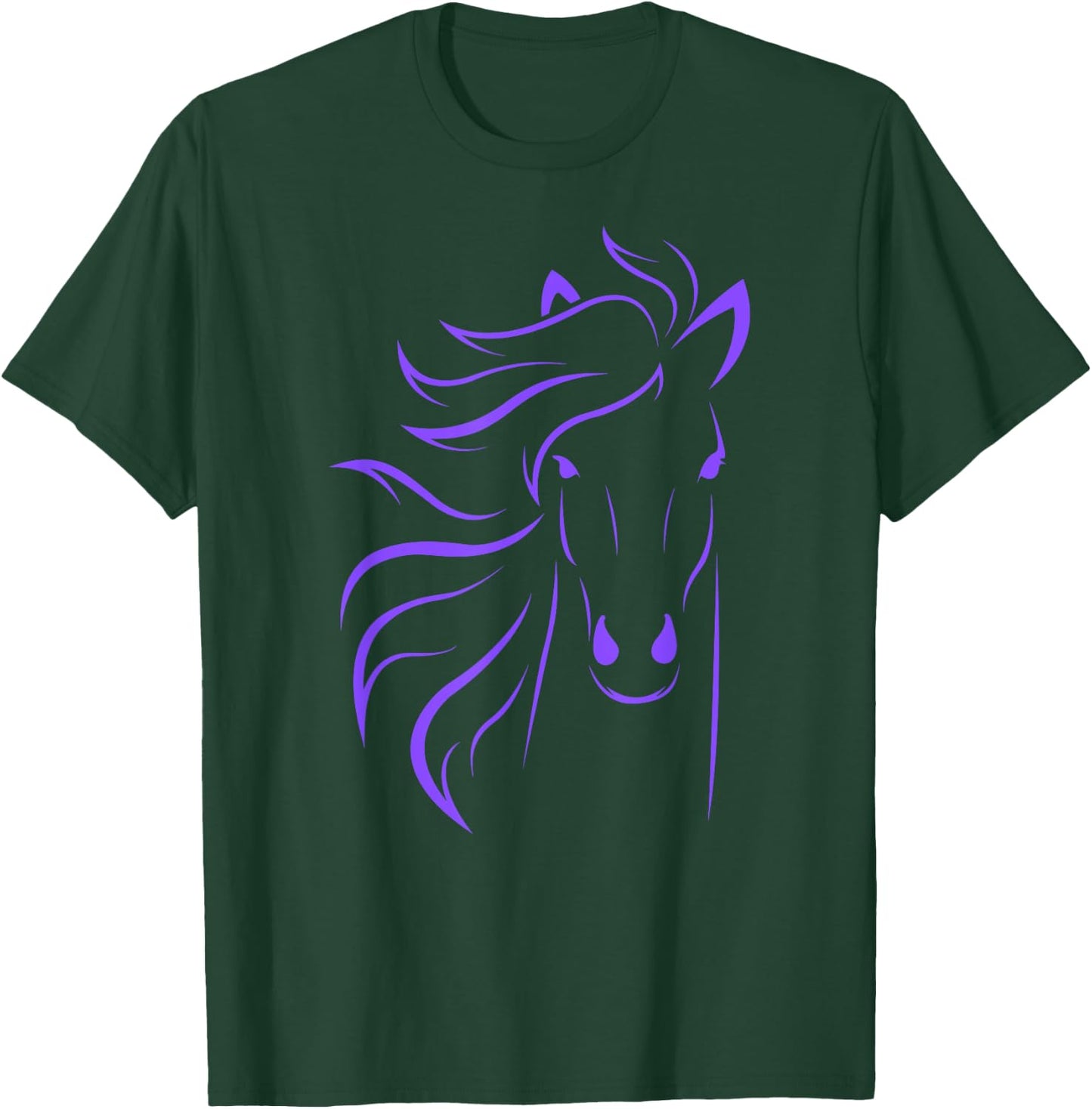 Horse Lover Gifts Women's Equestrian Men Horseback Riding T-Shirt - T-Shirt | Forest