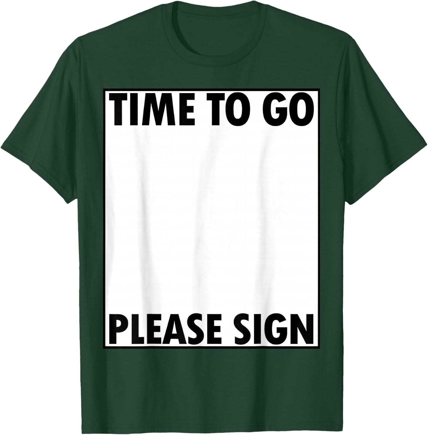 Parting Cheers Farewell Party Signature Collector Sign My T-Shirt - T-Shirt | Forest