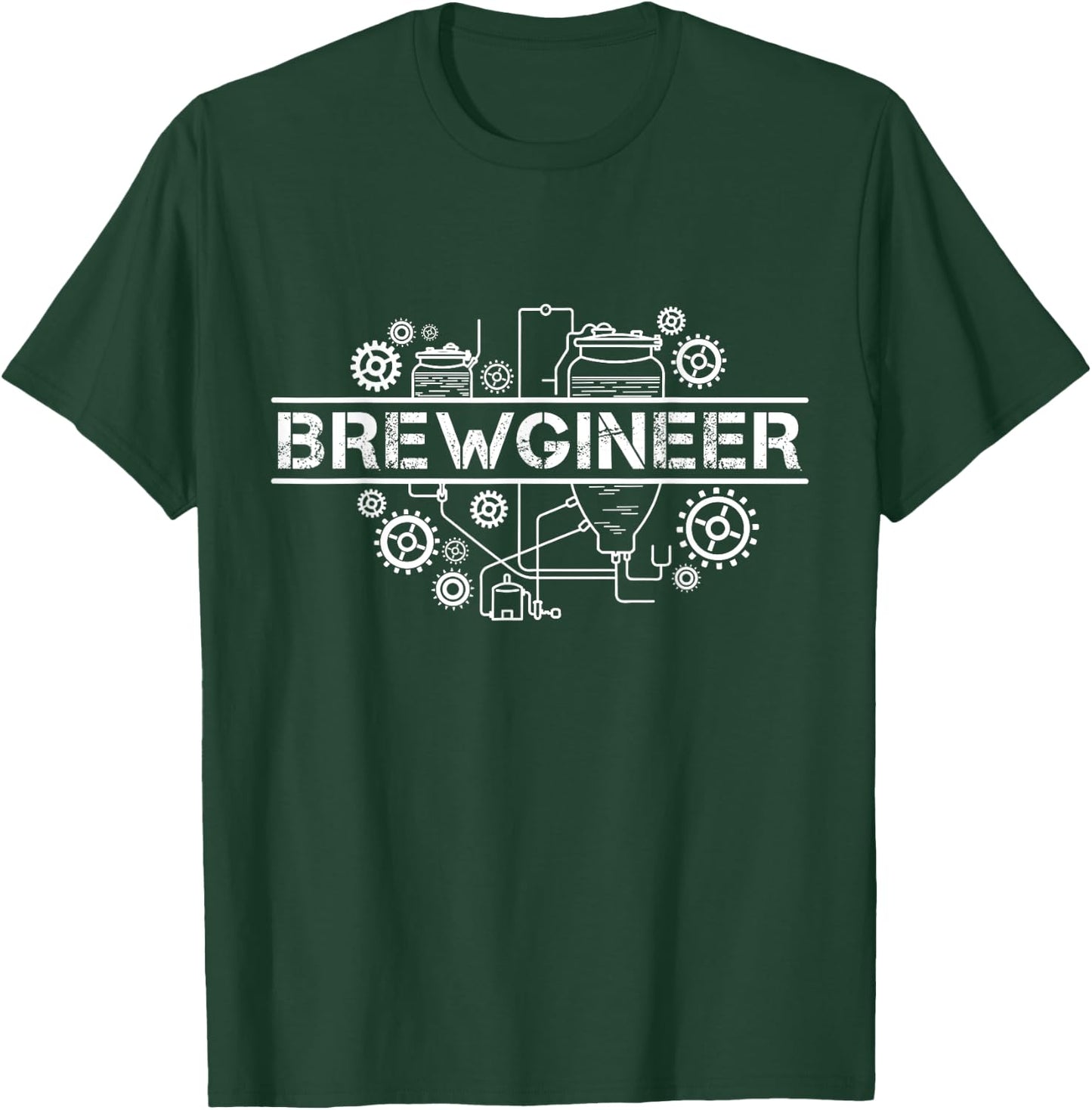 Braumeister Engineer Brewer, Beer Brewer, Gift Brewery T-Shirt - T-Shirt | Forest