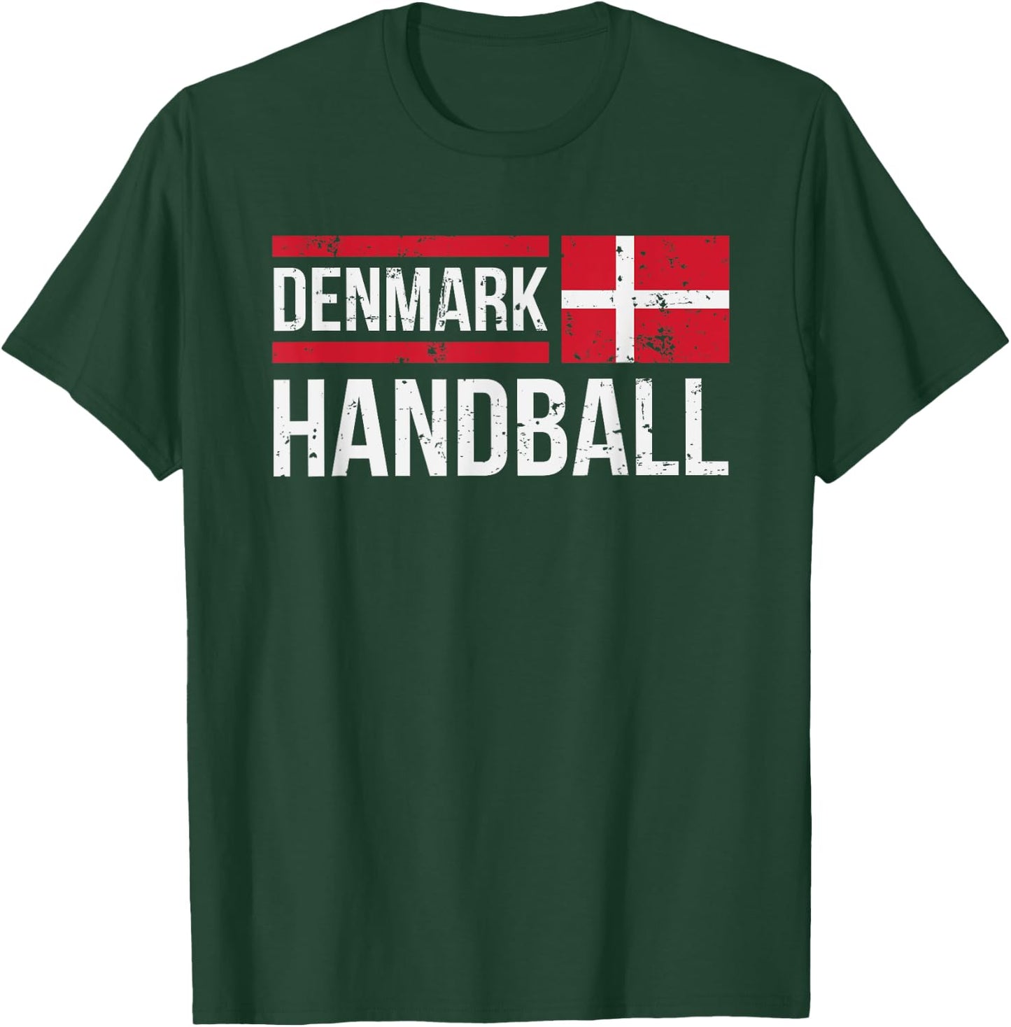 Denmark Handball Flag Fan Team Player Jersey Gift T-Shirt - T-Shirt | Forest