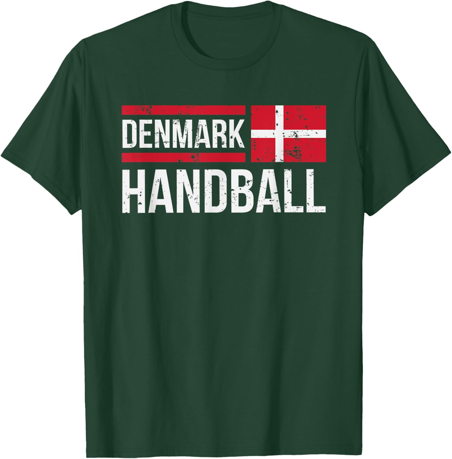 Denmark Handball Flag Fan Team Player Jersey Gift T-Shirt - T-Shirt | Forest