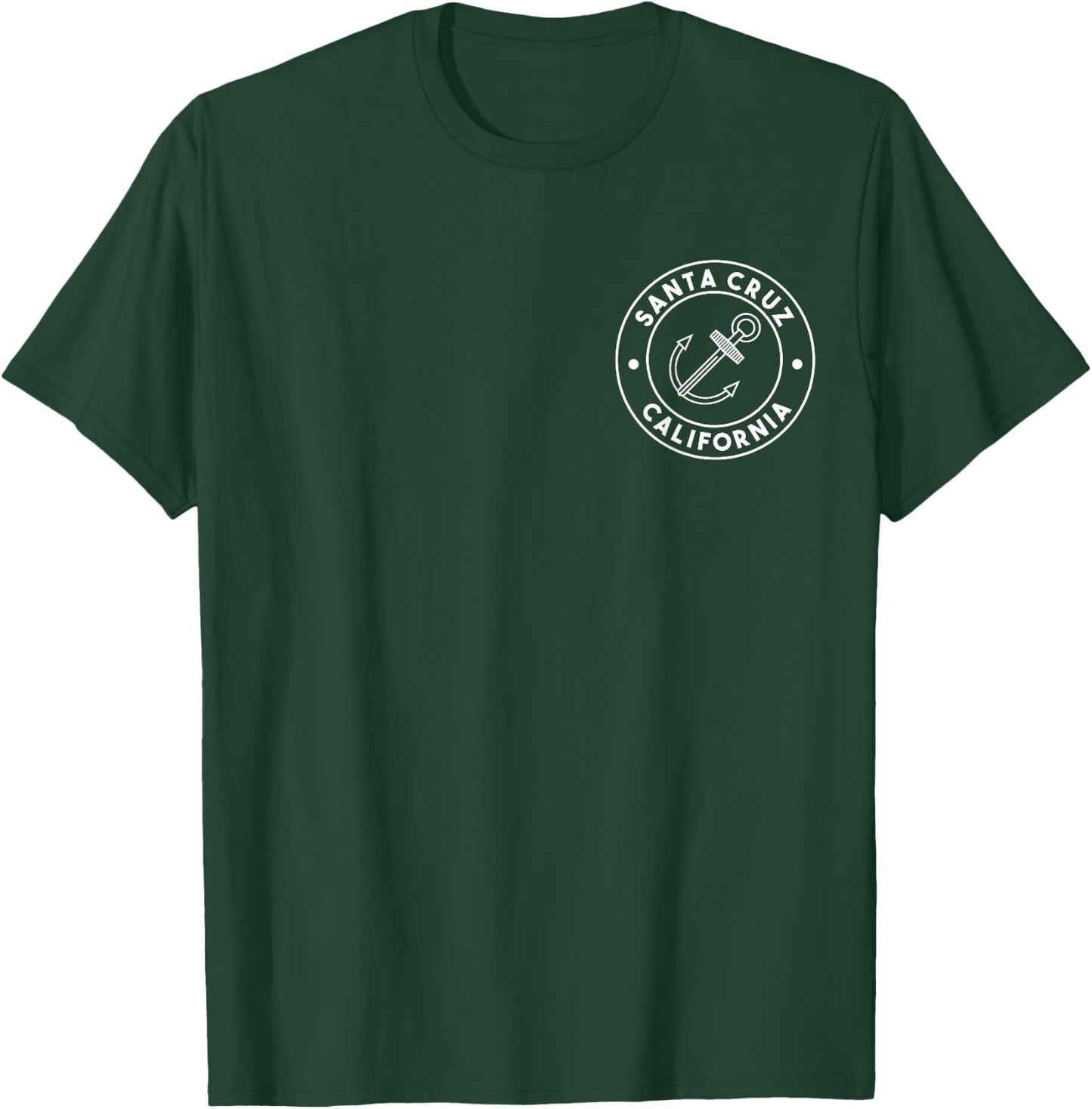 Santa Cruz California Souvenirs Pocket Logo T-Shirt - T-Shirt | Forest