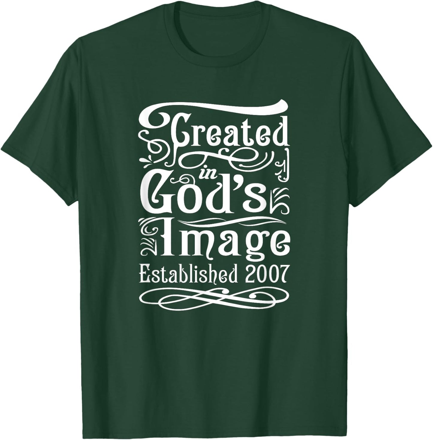 18 Year Old Christian Jesus and God 2007 18th Birthday T-Shirt - T-Shirt | Forest
