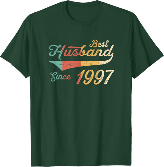 Best Husband Since 1997 Anniversary T-Shirt - T-Shirt | Forest