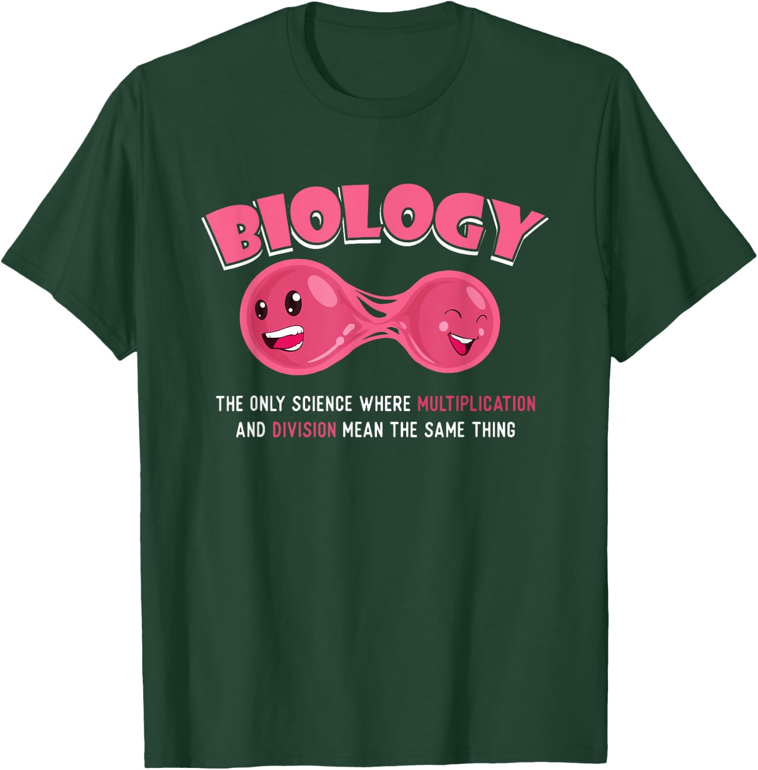 Funny Biologist Biology Teacher Cell Science Biology Student Men Women Girls Kids T-Shirt - T-Shirt | Forest