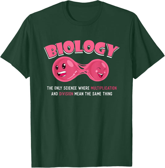 Funny Biologist Biology Teacher Cell Science Biology Student Men Women Girls Kids T-Shirt - T-Shirt | Forest
