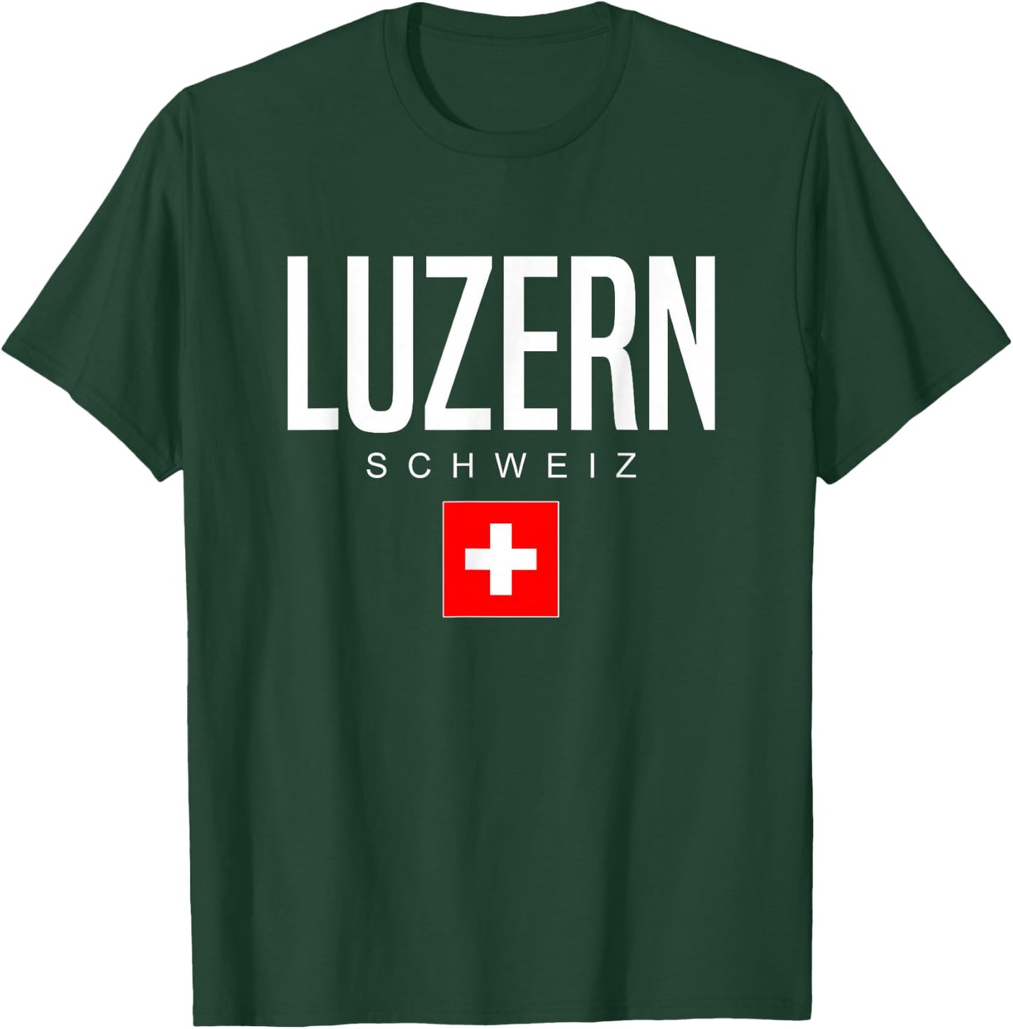 Lucerne Switzerland T-Shirt - T-Shirt | Forest