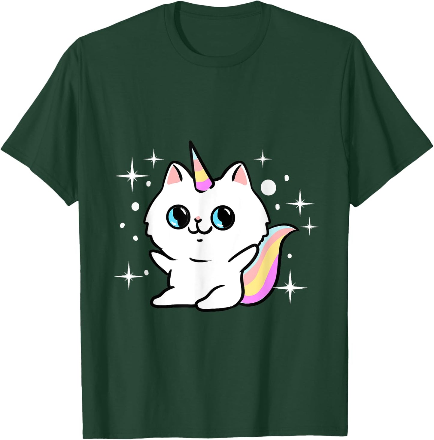 Caticorn Cat Unicorn T-Shirt - T-Shirt | Forest