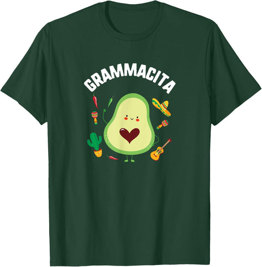Cinco De Mayo Grammacita Guacamole Avocado Grandma Mexican T-Shirt - T-Shirt | Forest