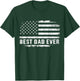 Best dad ever usa flag for fathers day birthday christmas T-Shirt - T-Shirt | Forest