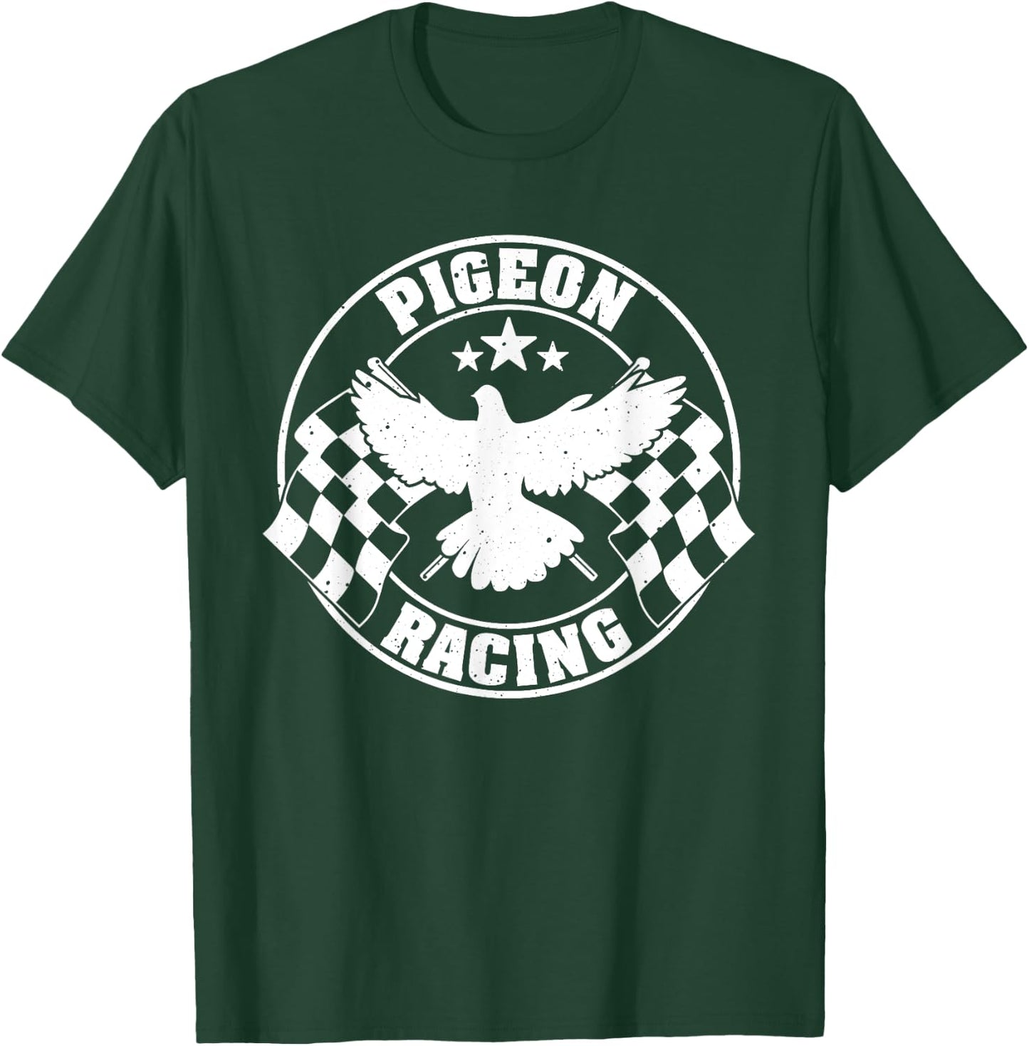 Funny Pigeon Gift Bird Lovers Cool Pigeon Racing Homing T-Shirt - T-Shirt | Forest