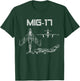 Mig-17 Soviet Plane Warbird Blueprint Schematics Diagram T-Shirt - T-Shirt | Forest