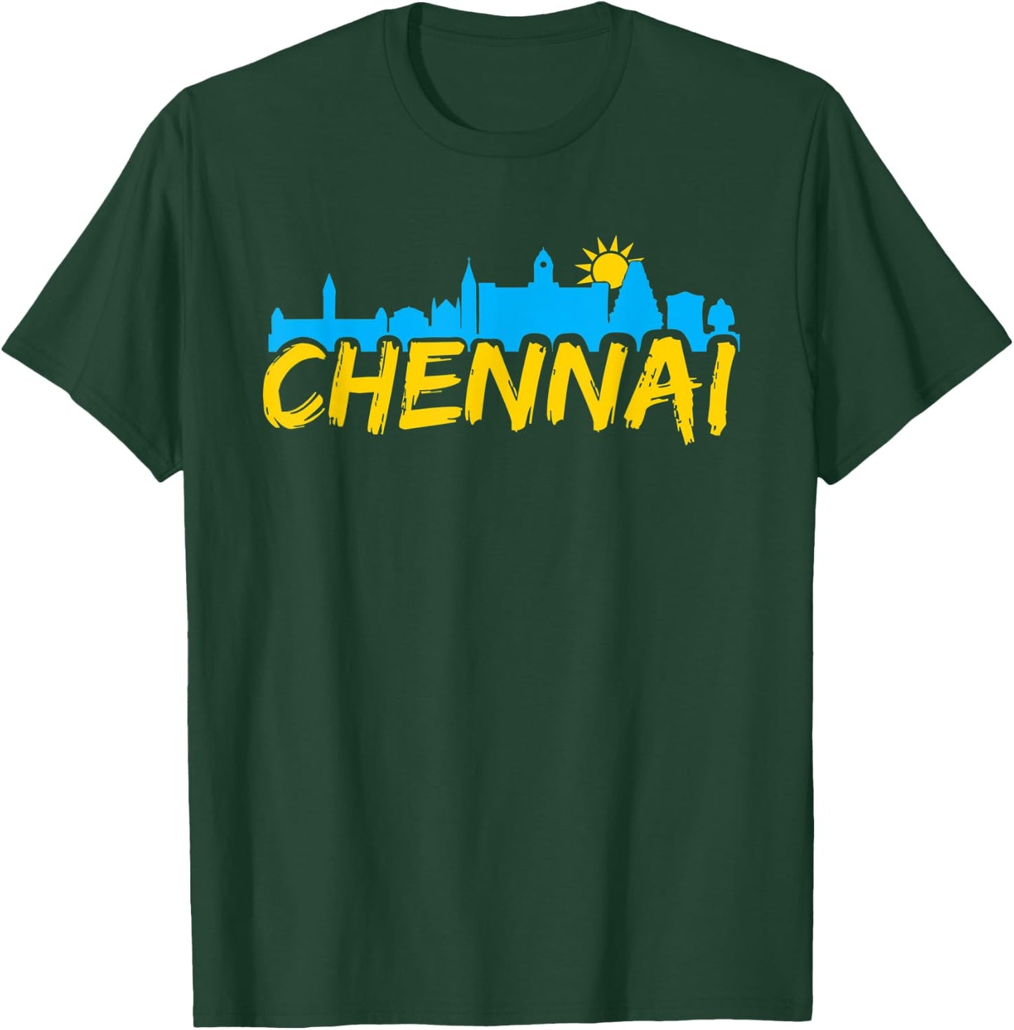 Chennai Madras Sky Tamil Tamilnadu T-Shirt - T-Shirt | Forest