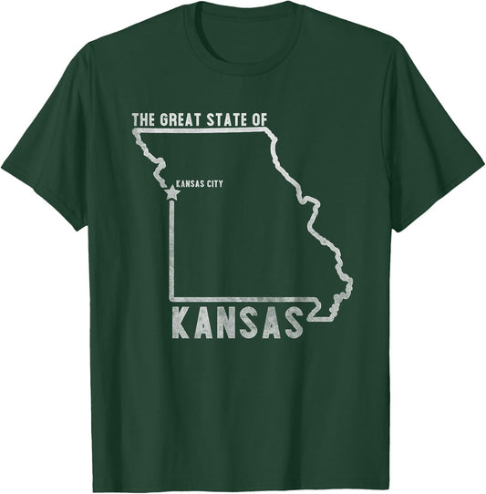 Great State of Kansas T-Shirt - T-Shirt | Forest