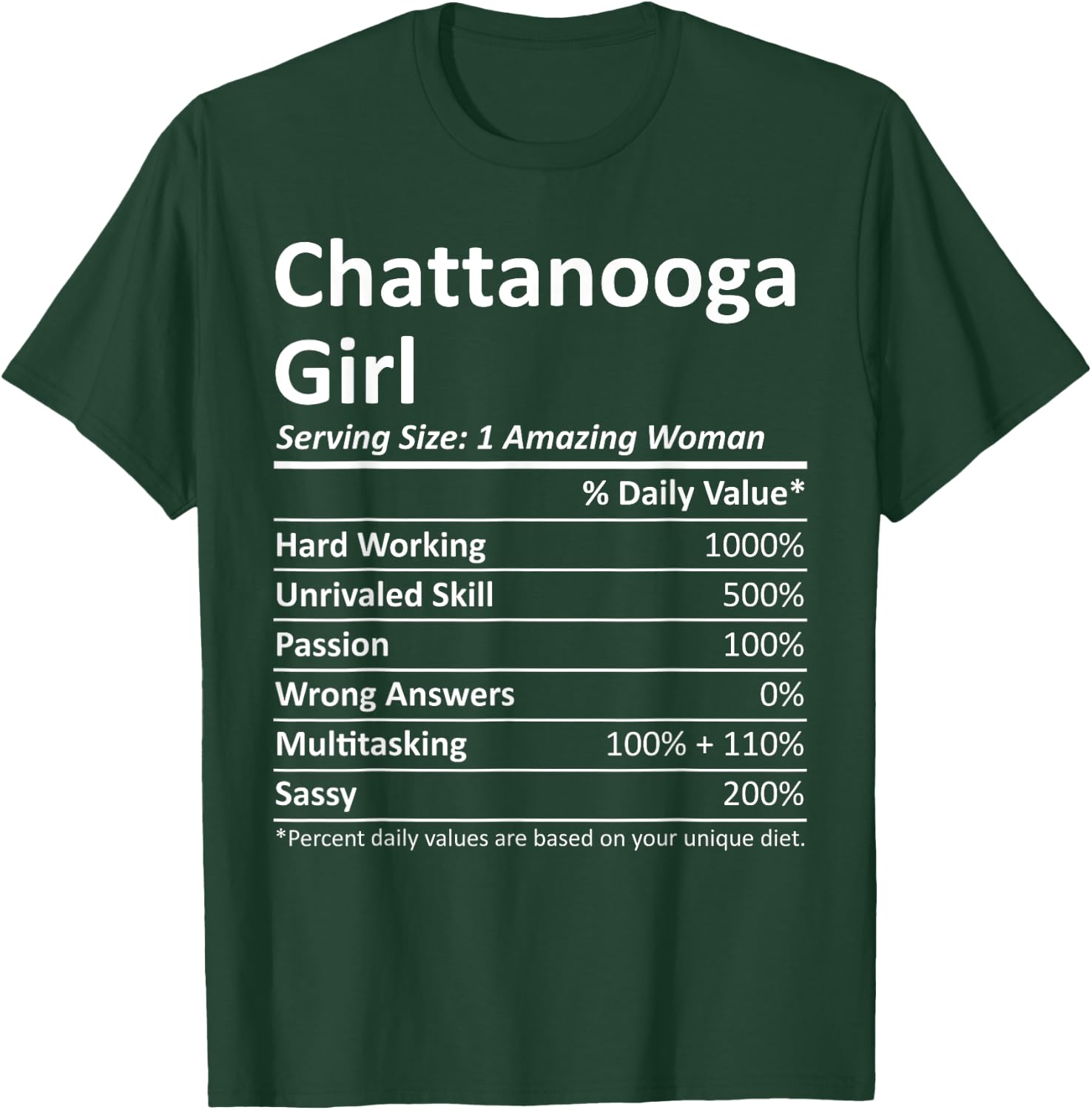 CHATTANOOGA GIRL TN TENNESSEE Funny City Home Roots USA Gift T-Shirt - T-Shirt | Forest