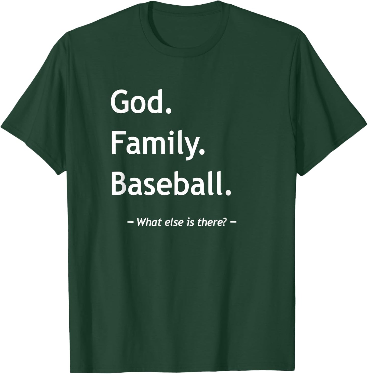 Christian Faith God Family Baseball Jesus Christianity T-Shirt - T-Shirt | Forest
