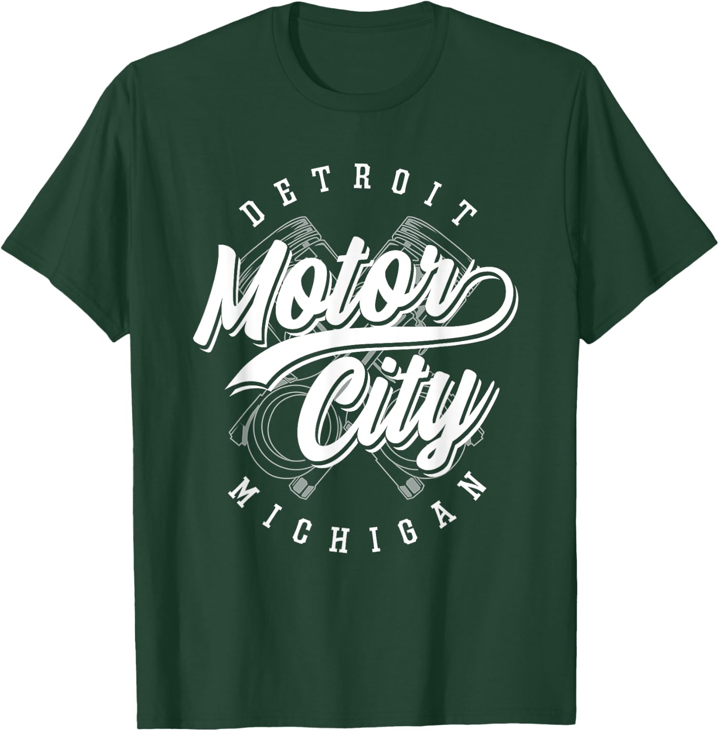 Classic Detroit Motor City Michigan Michiganians Pride Gift T-Shirt - T-Shirt | Forest