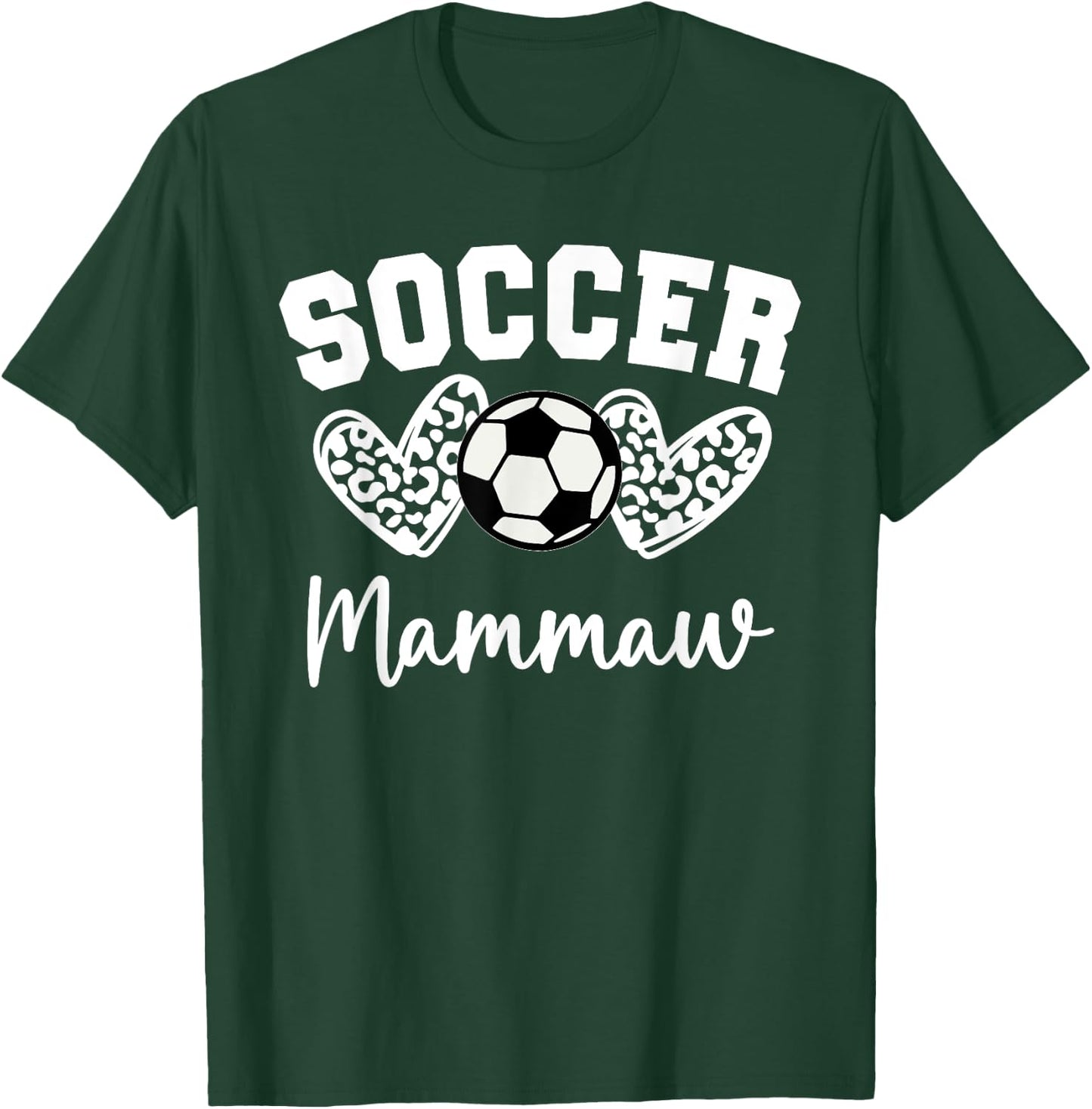 Soccer Mammaw Matching Family Soccer T-Shirt - T-Shirt | Forest
