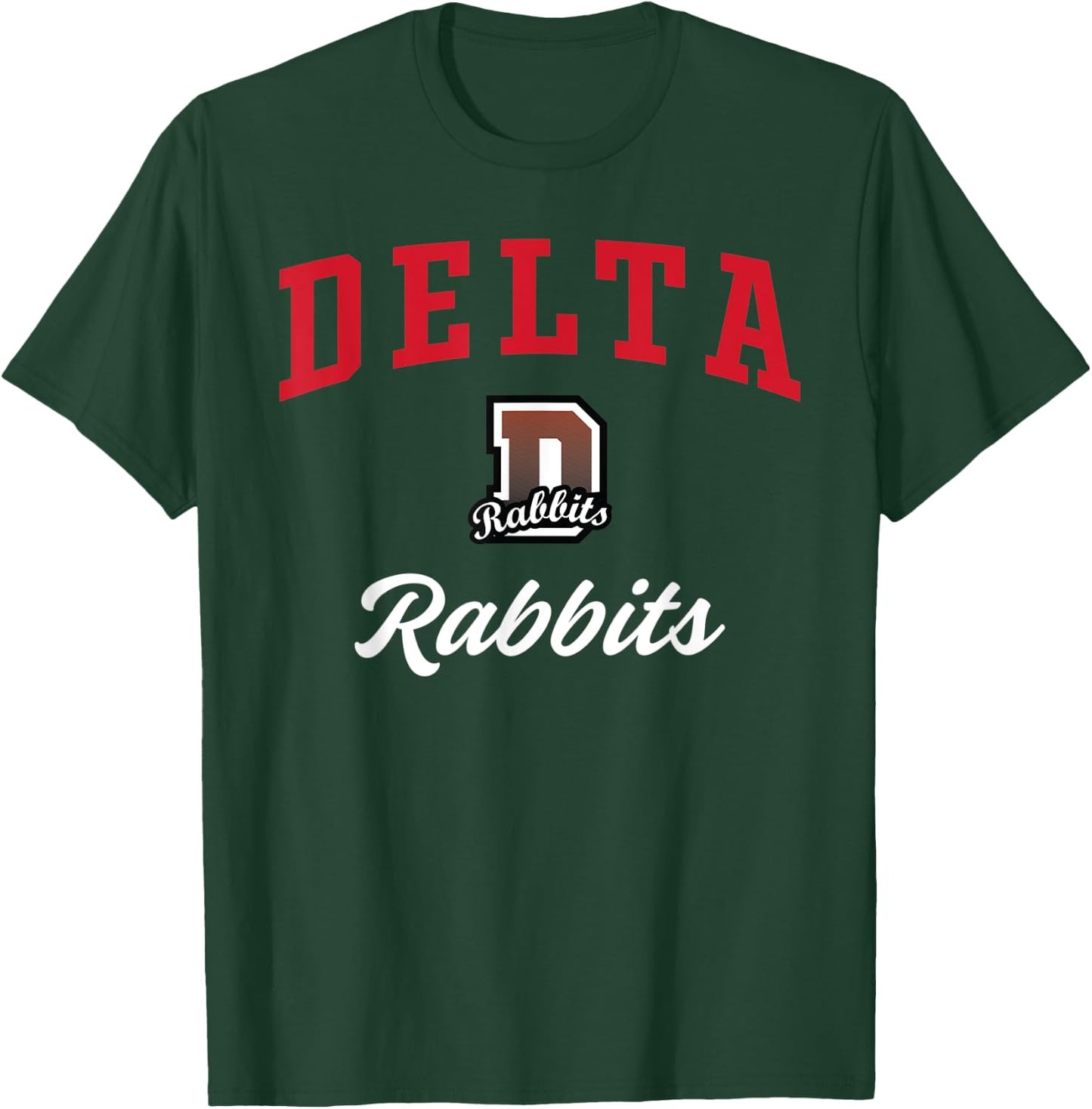 Delta High School Rabbits T-Shirt - T-Shirt | Forest