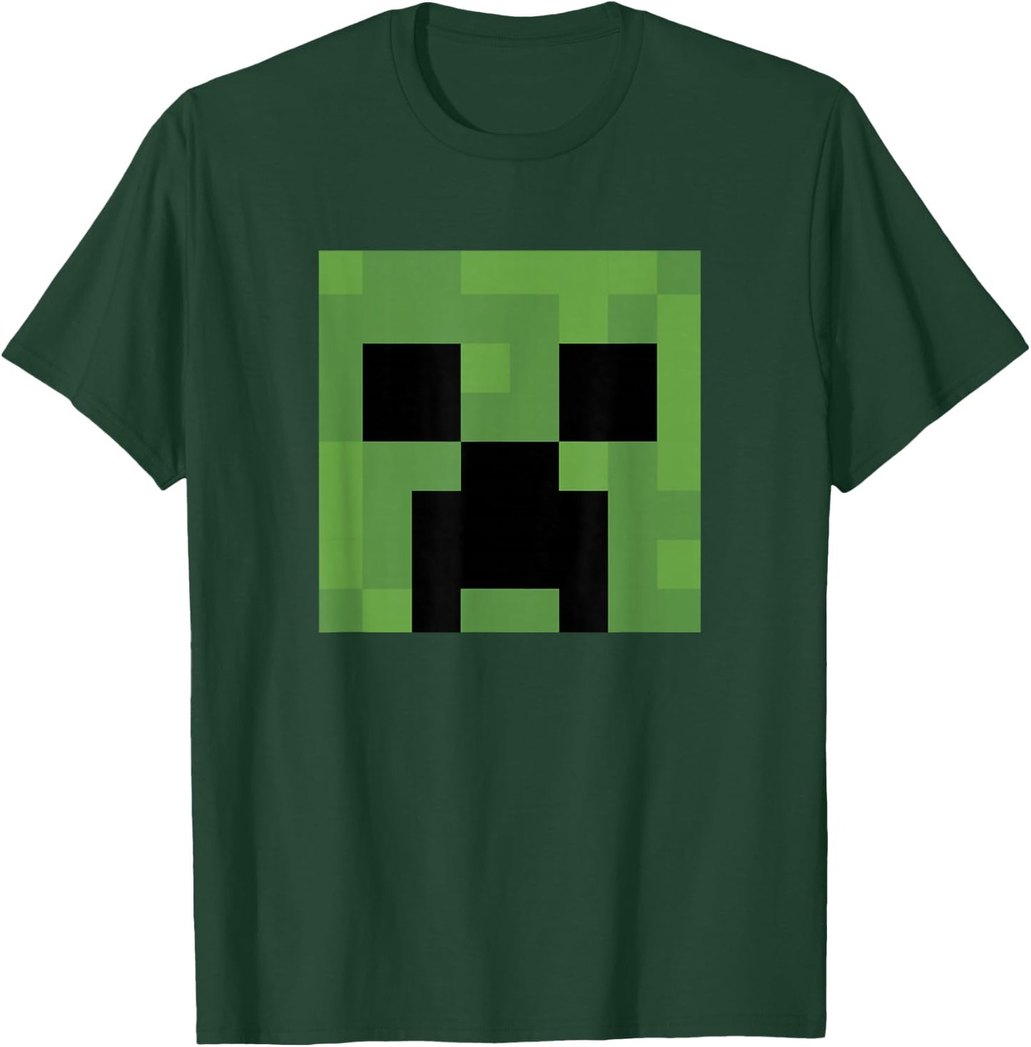 Minecraft Creeper Big Face T-Shirt - T-Shirt | Forest