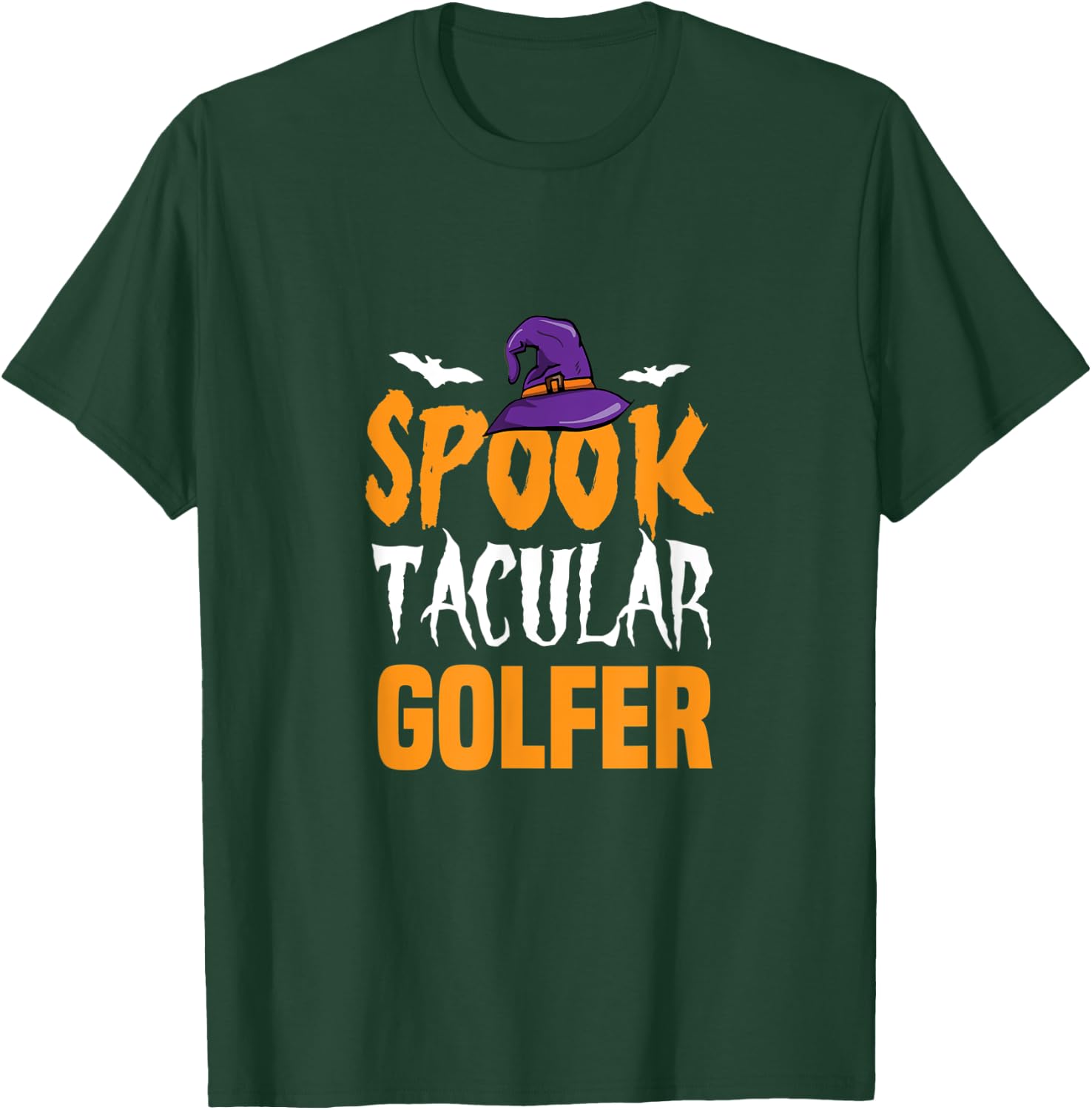 Spooktacular Golfer Halloween Outfit Gift T-Shirt - T-Shirt | Forest
