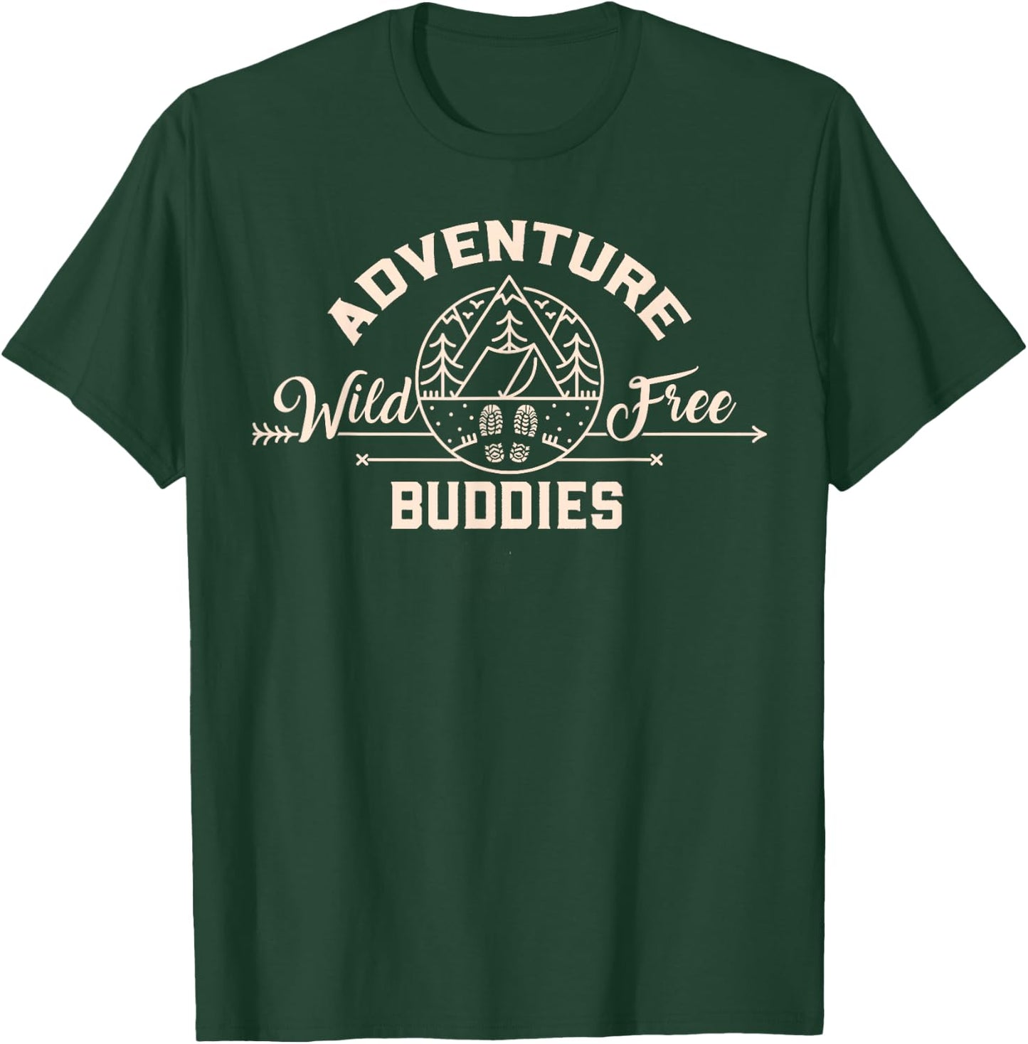 Funny Hiking Mountains Meme Quote Adventure Buddies T-Shirt - T-Shirt | Forest