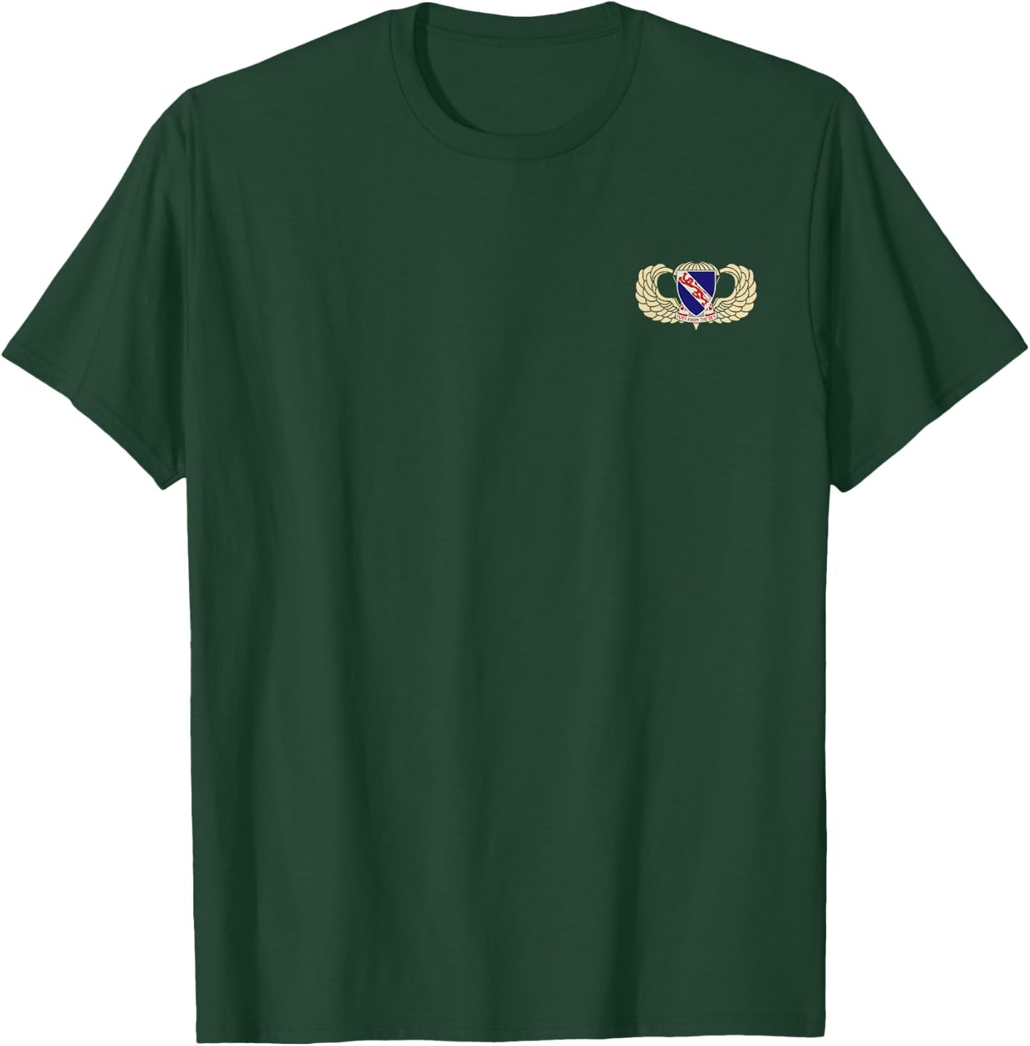 508th Airborne Infantry Regiment Flag Veteran Paratrooper T-Shirt - T-Shirt | Forest
