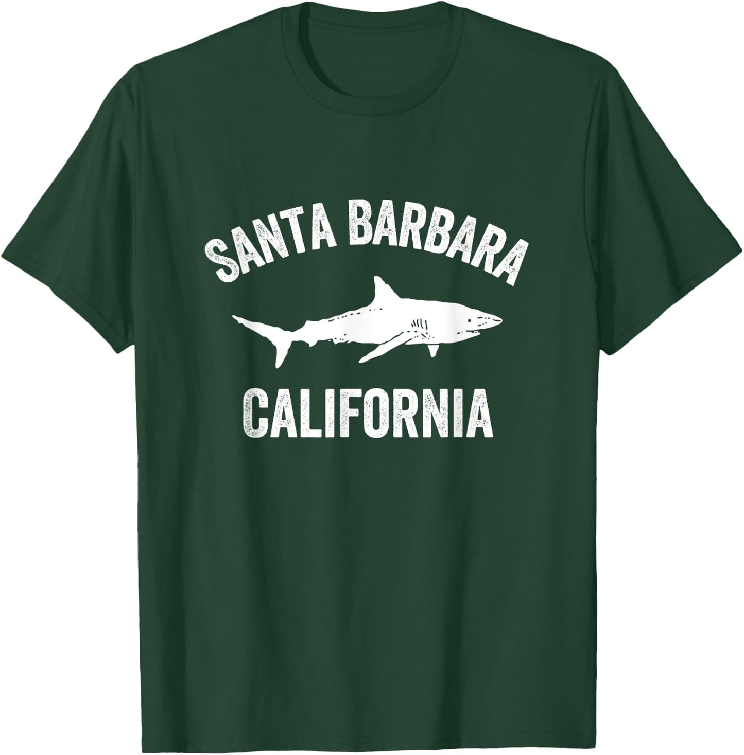 Santa Barbara California Shark Shirt | Santa Barbara Shark T-Shirt - T-Shirt | Forest