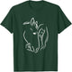 Horse And Girl Horseback Riding Equestrian Girls Women Gift T-Shirt - T-Shirt | Forest