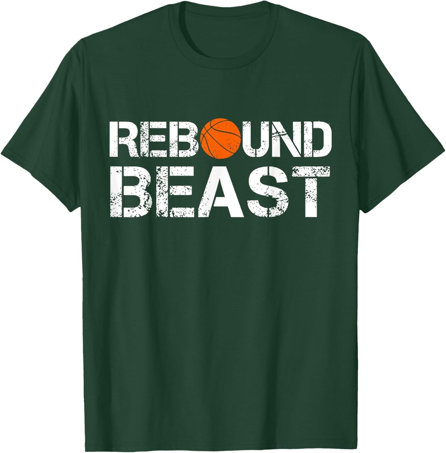 Rebound Beast Funny Basketball Men Boy Player saying Bball T-Shirt - T-Shirt | Forest