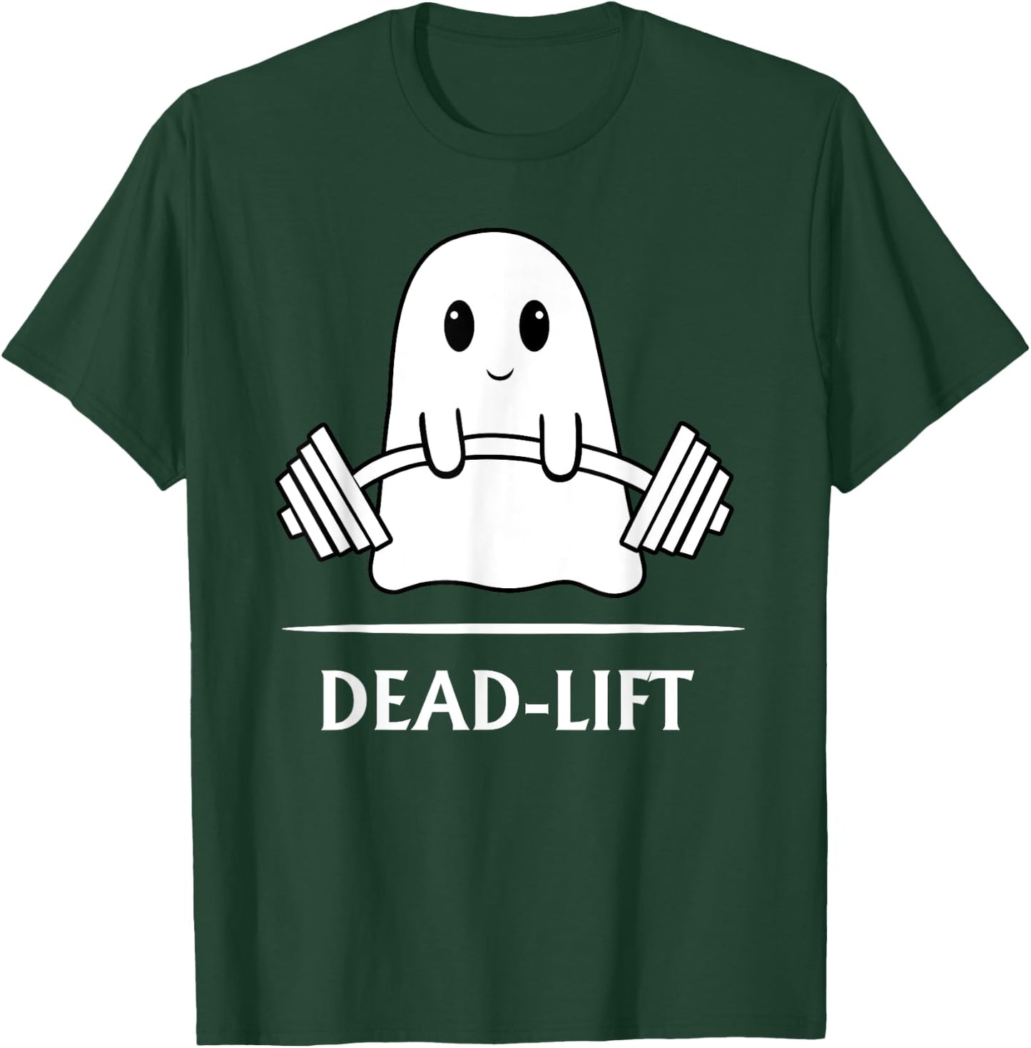 Ghost Dead-lift Weightlifting Fitness Gym Halloween 2023 T-Shirt - T-Shirt | Forest